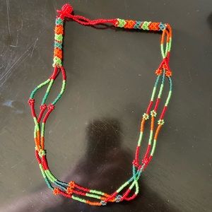 Beaded Necklace- 18 inches with extensions